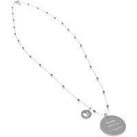 Collana 10 Buoni Propositi Donna in Acciaio N-9253 - N-9253